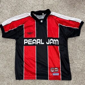 Pearl Jam Red and Black Jersey 1998 World Tour